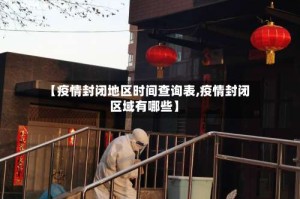【疫情封闭地区时间查询表,疫情封闭区域有哪些】