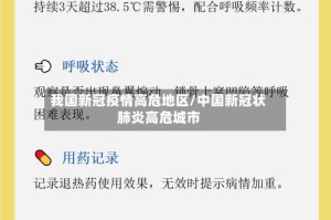 我国新冠疫情高危地区/中国新冠状肺炎高危城市