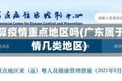 广东算疫情重点地区吗(广东属于疫情几类地区)