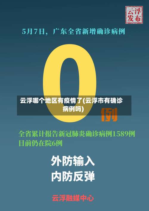 云浮哪个地区有疫情了(云浮市有确诊病例吗)-第1张图片