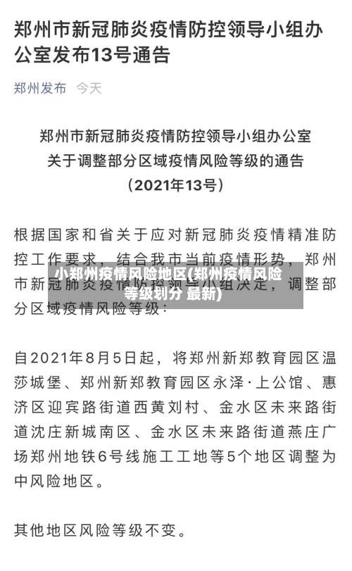 小郑州疫情风险地区(郑州疫情风险等级划分 最新)-第1张图片