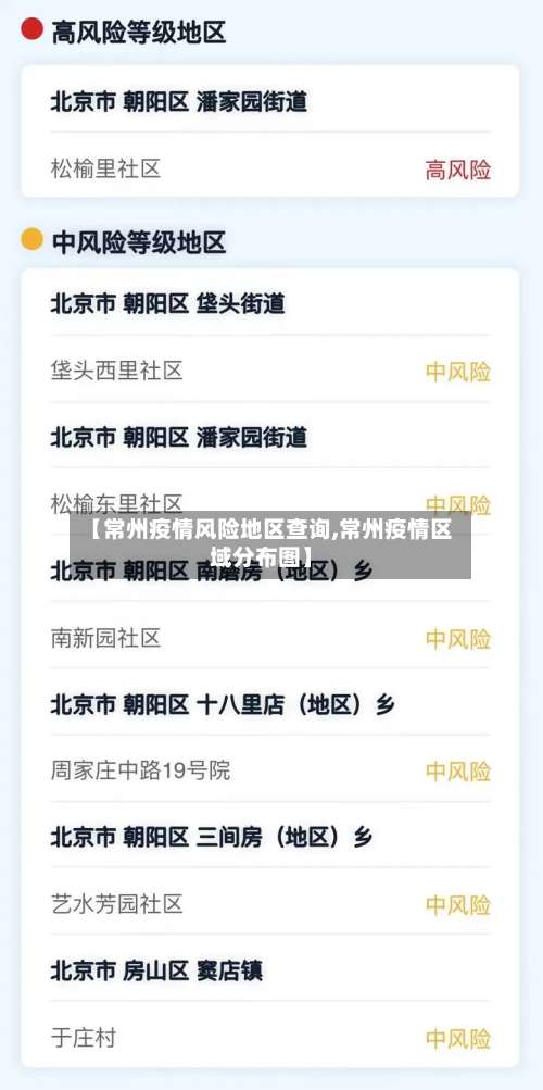【常州疫情风险地区查询,常州疫情区域分布图】-第1张图片